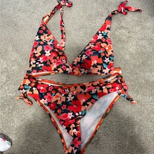 Floral Kids Swim Set - Multicolor